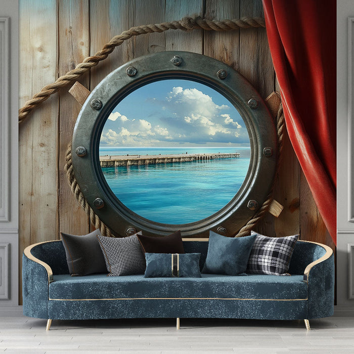 Tapete bullauge | Maritime Flucht