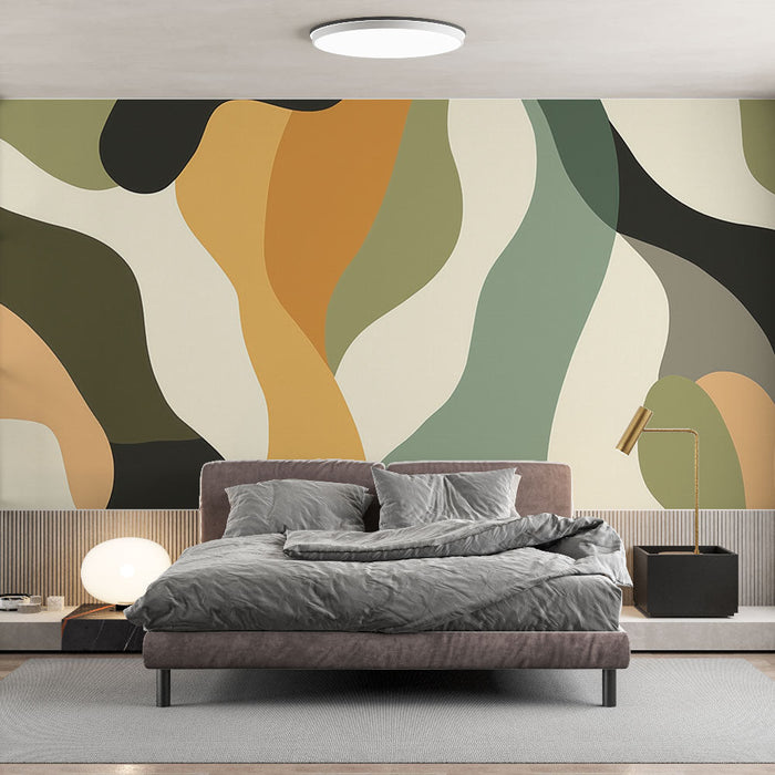 Fototapet | Multifarvede bølgemønstre