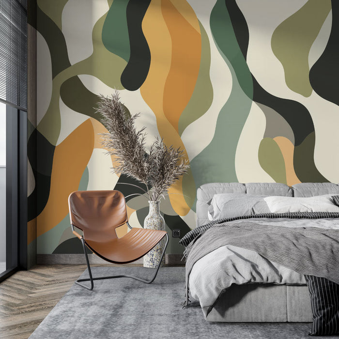 Tapeta abstraktní | Vlnitý a přírodní design