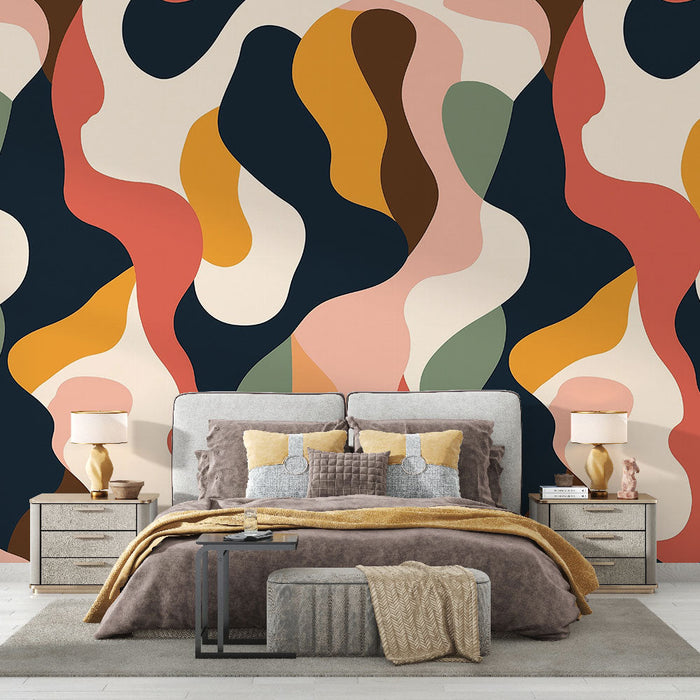 Tapeta | Šareni valoviti uzorci