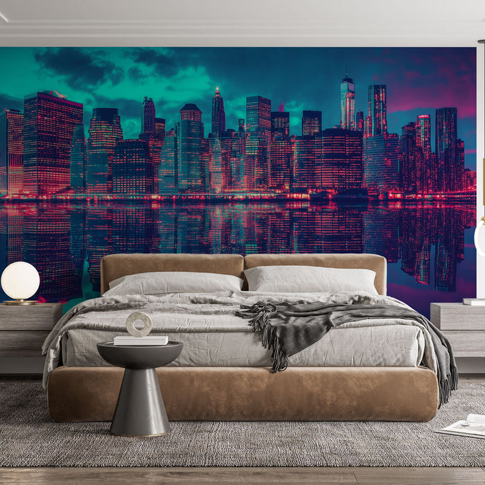 Tapeta skyline | Futuristické odrazy