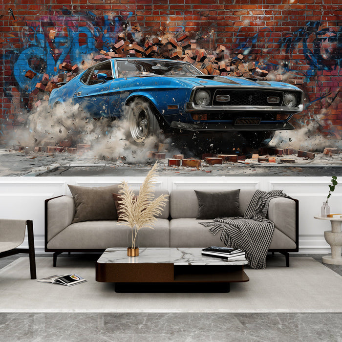 Carta da parati auto d'epoca | Dinamismo e Avventura
