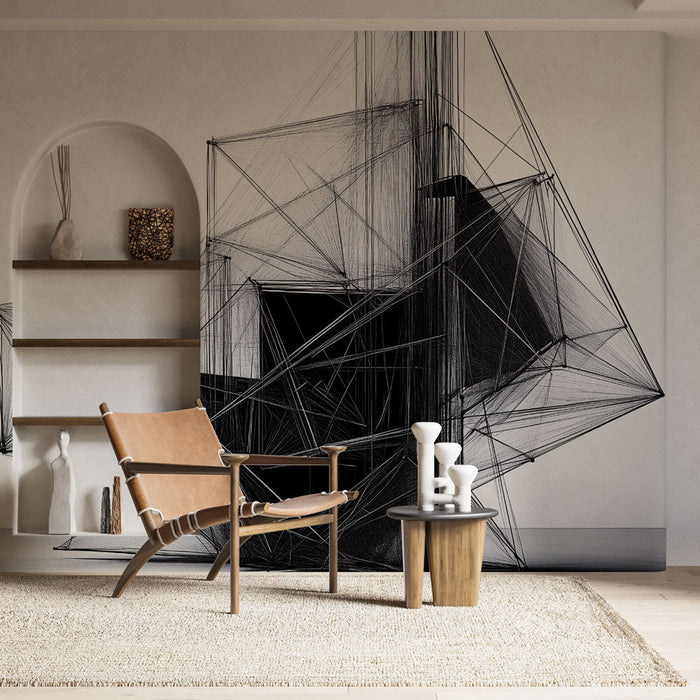 Nástěnná tapeta geometrická | Moderní a minimalistický design