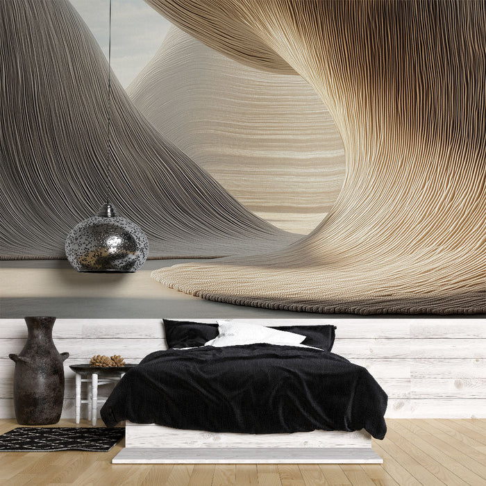 Tapeta | Teksturowane Fale