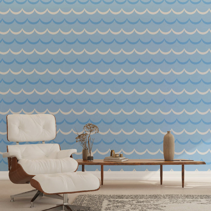 Фототапет вълни | Океанско синьо