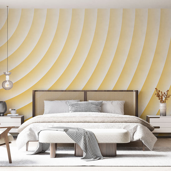 Papel de parede Radiante | Amarelo Círculo Gradiente