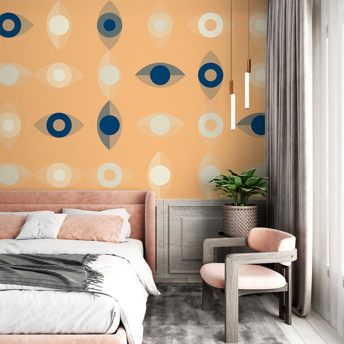 Fototapet øye | Geometrisk og psykedelsk design